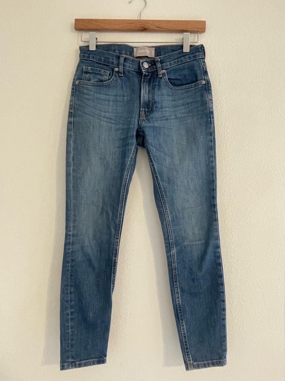Everlane Blue Cropped Ankle Jeans